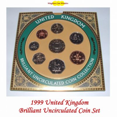 1999 Brilliant Uncirculated Coin Set - Click Image to Close